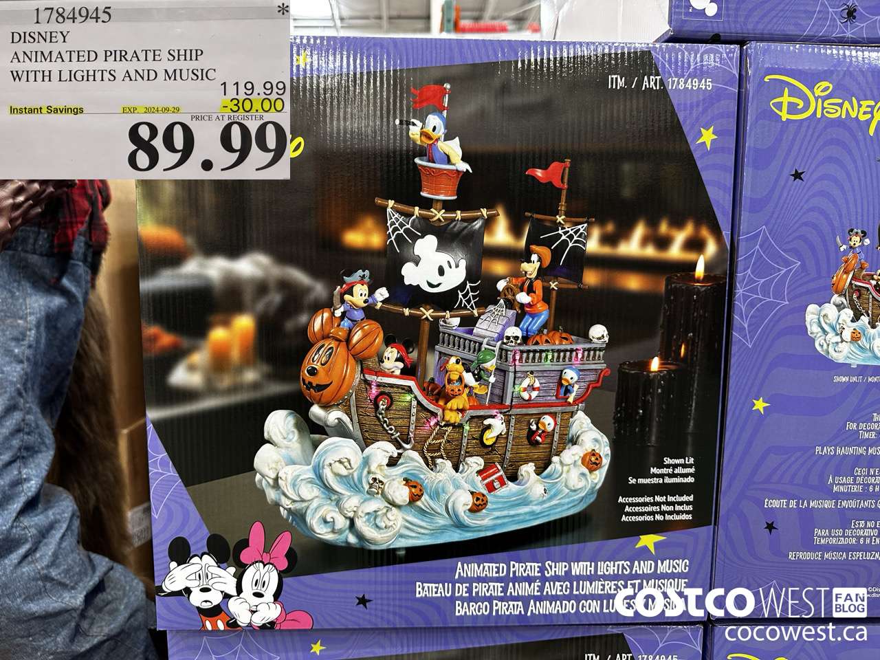 1784945 DISNEY ANIMATED PIRATE SHIP WITH LIGHTS AND MUSIC ($30.00 INSTANT SAVINGS EXPIRES ON 2024-09-29) $89.99