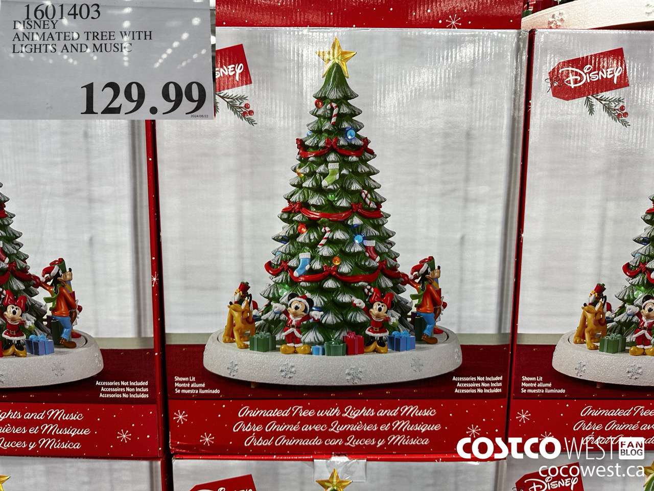 1601403 DISNEY ANIMATED TREE WITH LIGHTS AND MUSIC $129.99