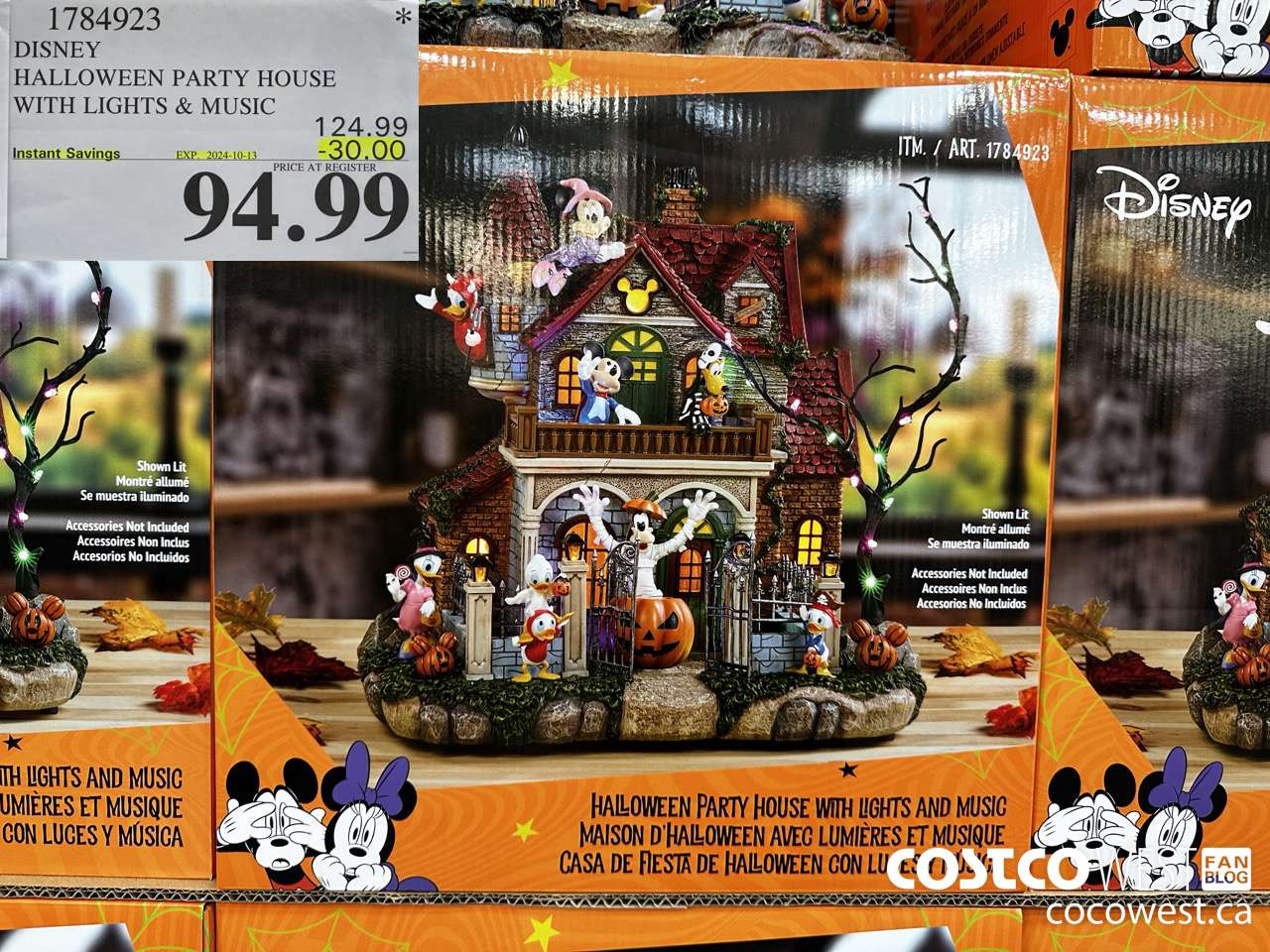 1784923 DISNEY HALLOWEEN PARTY HOUSE WITH LIGHTS & MUSIC ($30.00 INSTANT SAVINGS EXPIRES ON 2024-10-13) $94.99