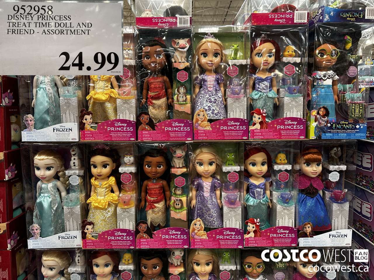 952958 DISNEY PRINCESS TREAT TIME DOLL AND FRIEND - ASSORTMENT $24.99