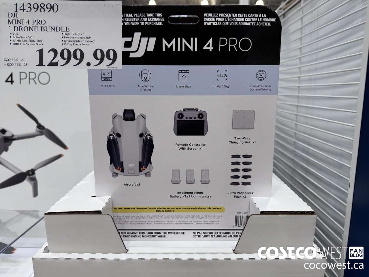 1439890 DJI MINI 4 PRO DRONE BUNDLE $1299.99