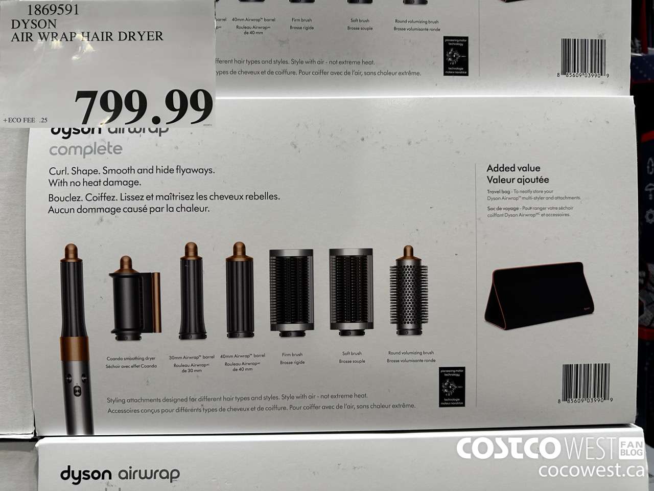 1869591 DYSON AIR WRAP HAIR DRYER $799.99