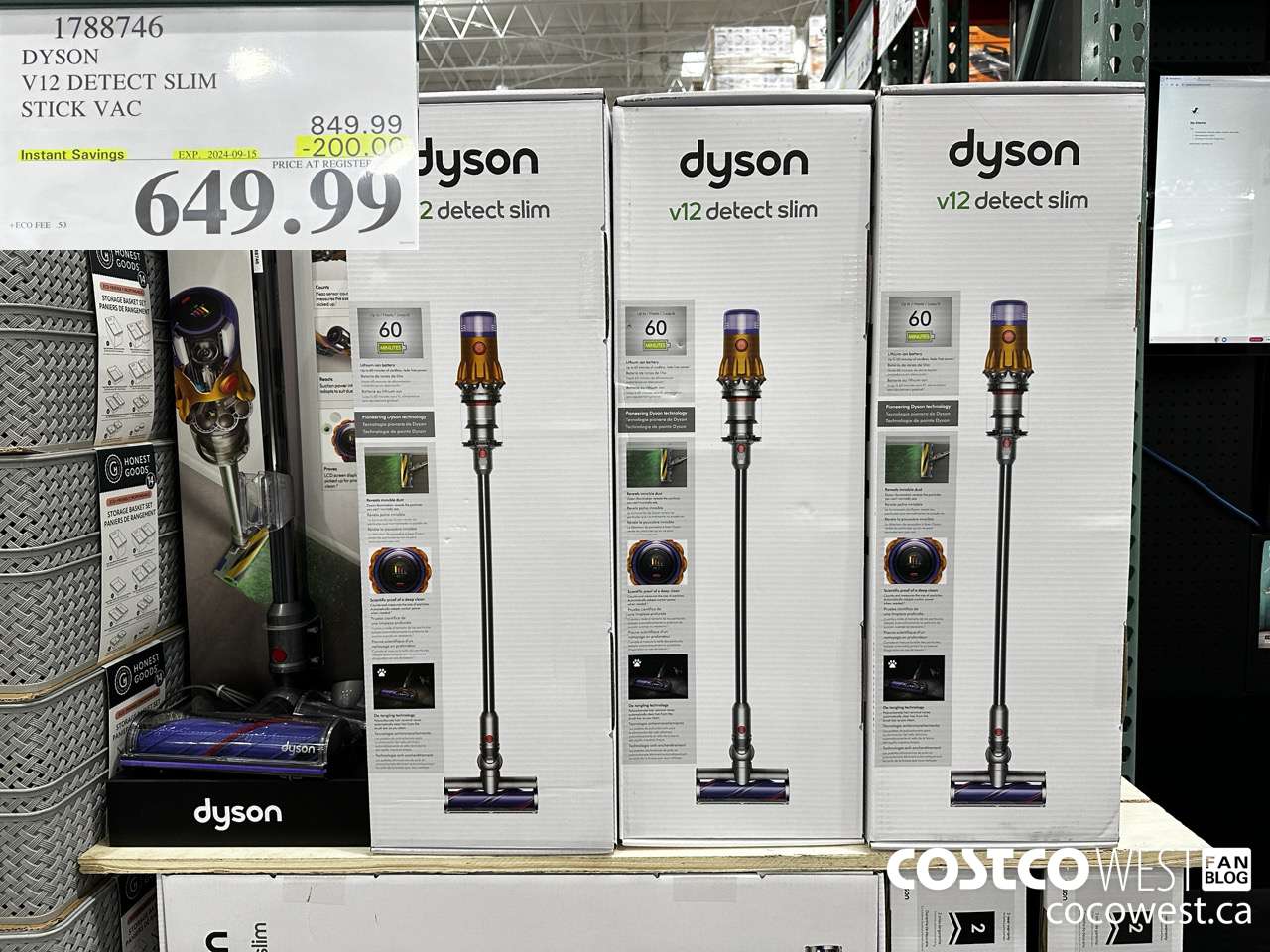 1788746 DYSON V12 DETECT SLIM STICK VAC ($200.00 INSTANT SAVINGS EXPIRES ON 2024-09-15) $649.99