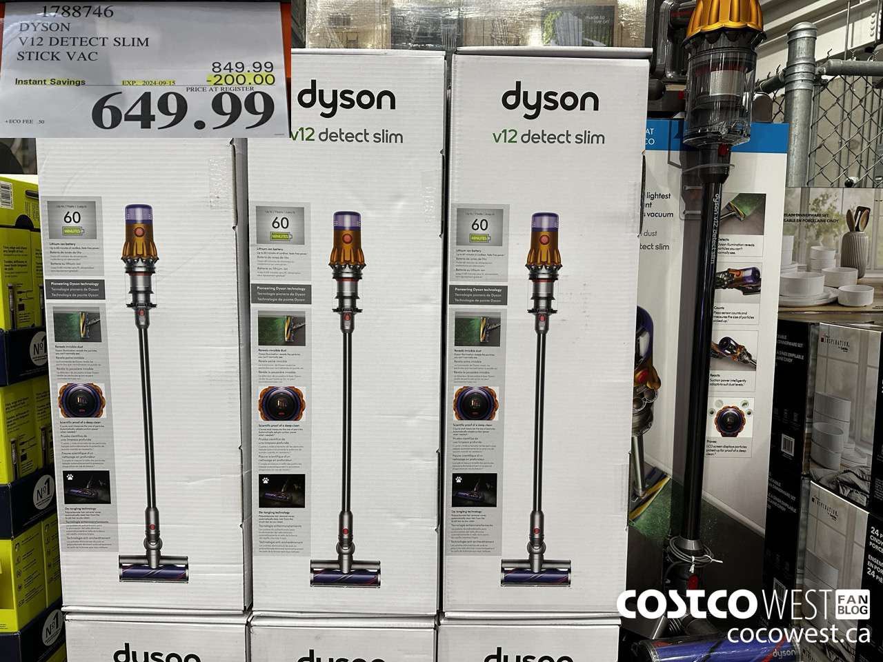 1788746 DYSON V12 DETECT SLIM STICK VAC ($200.00 INSTANT SAVINGS EXPIRES ON 2024-09-15) $649.99