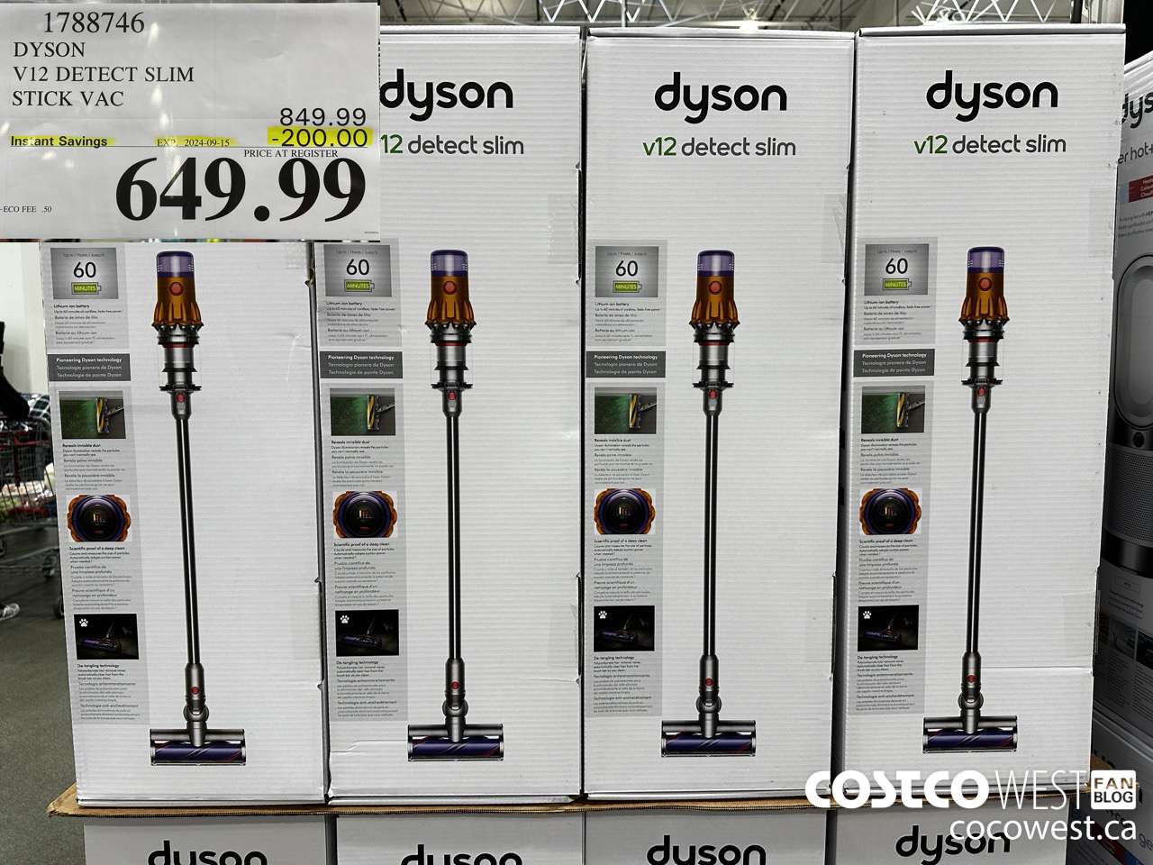 1788746 DYSON V12 DETECT SLIM STICK VAC ($200.00 INSTANT SAVINGS EXPIRES ON 2024-09-15) $649.99