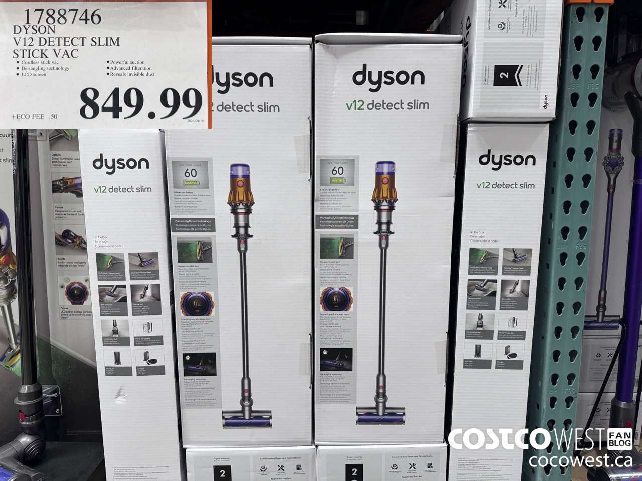1788746 DYSON V12 DETECT SLIM STICK VAC $849.99