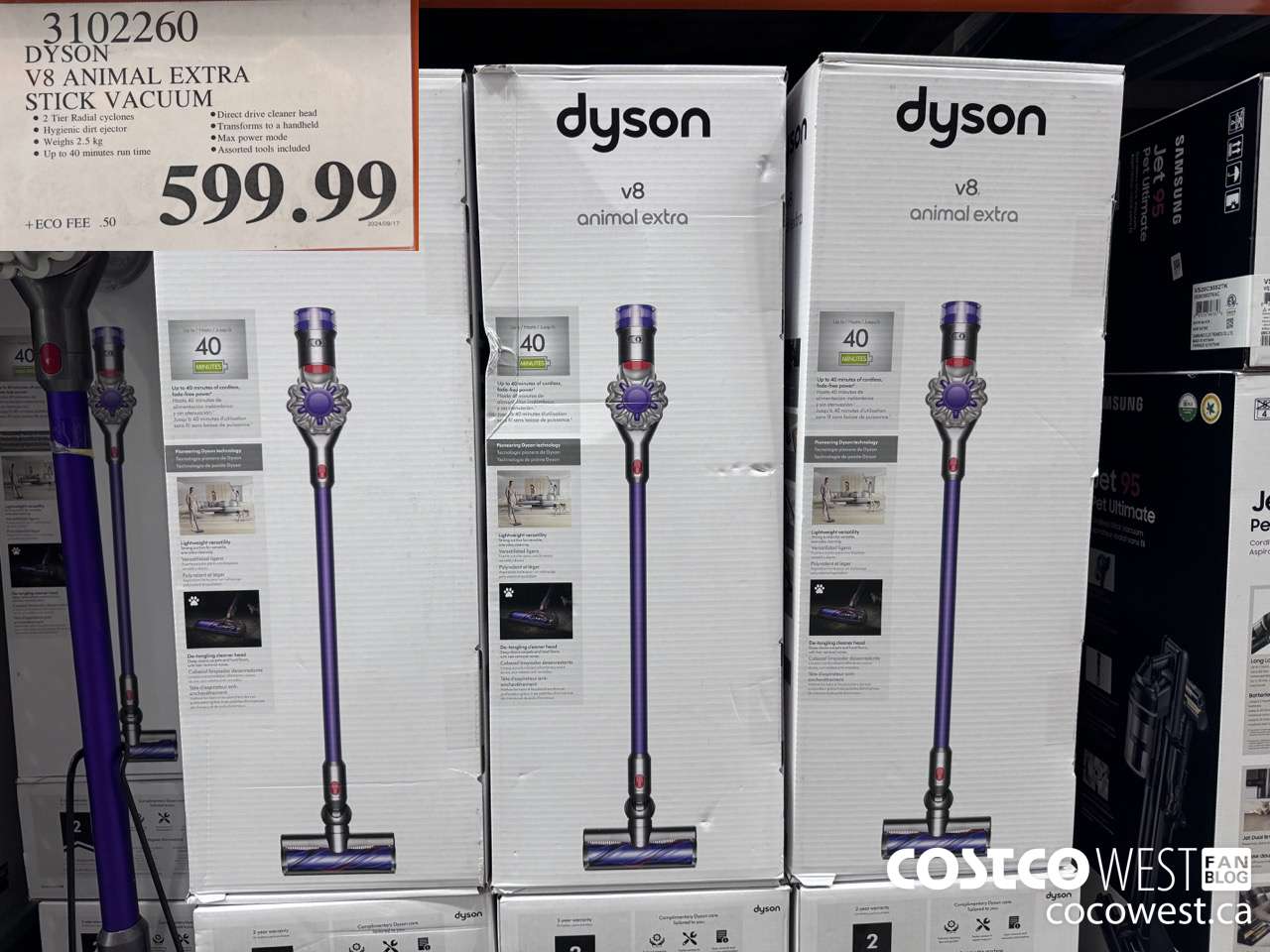3102260 DYSON V8 ANIMAL EXTRA CORD-FREE VACUUM $599.99