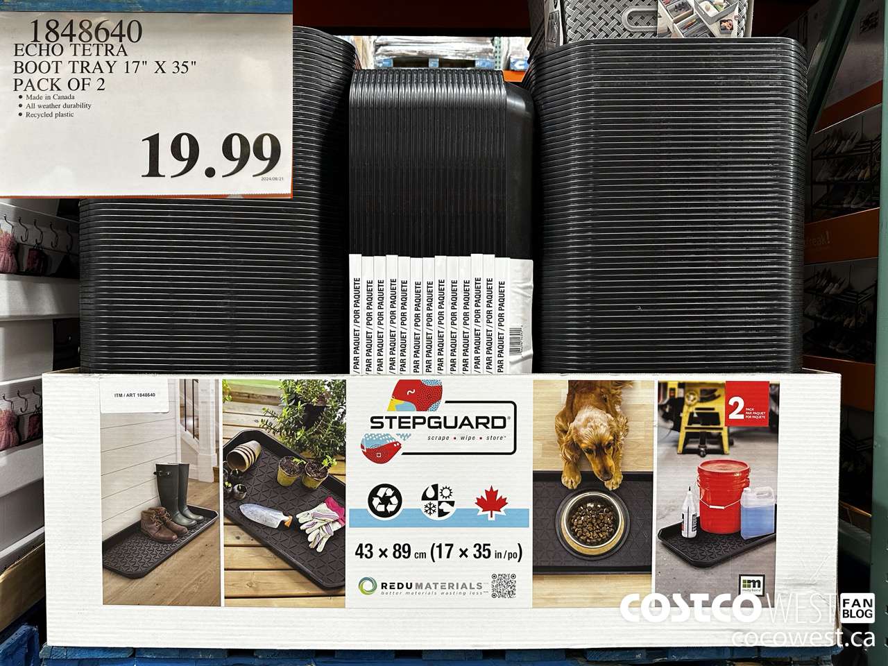 1848640 ECHO TETRA BOOT TRAY 17
