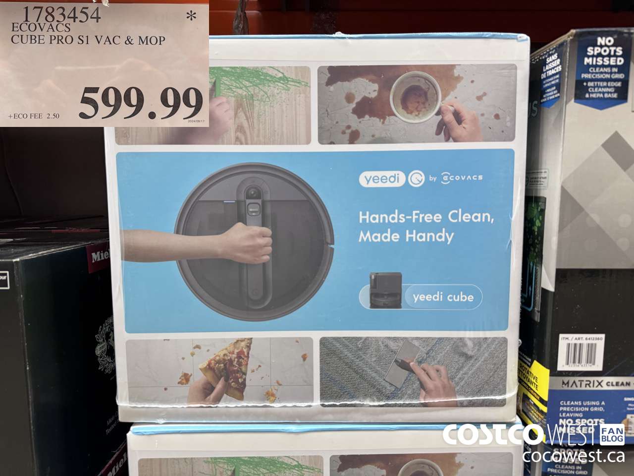 1783454 ECOVACS CUBE PRO S1 VAC & MOP $599.99