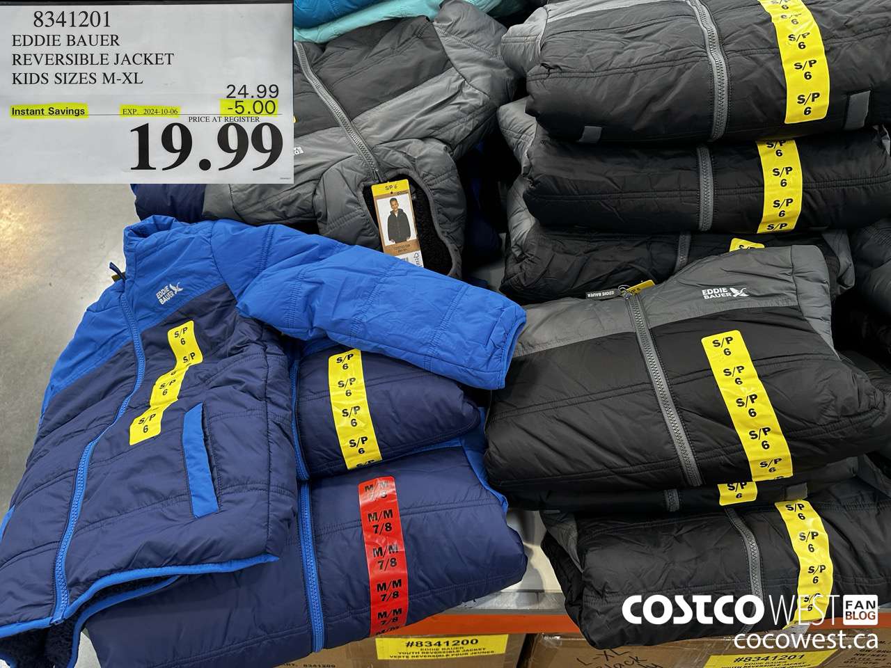 8341201 EDDIE BAUER REVERSIBLE JACKET KIDS SIZES M-L ($5.00 INSTANT SAVINGS EXPIRES ON 2024-10-06) $19.99