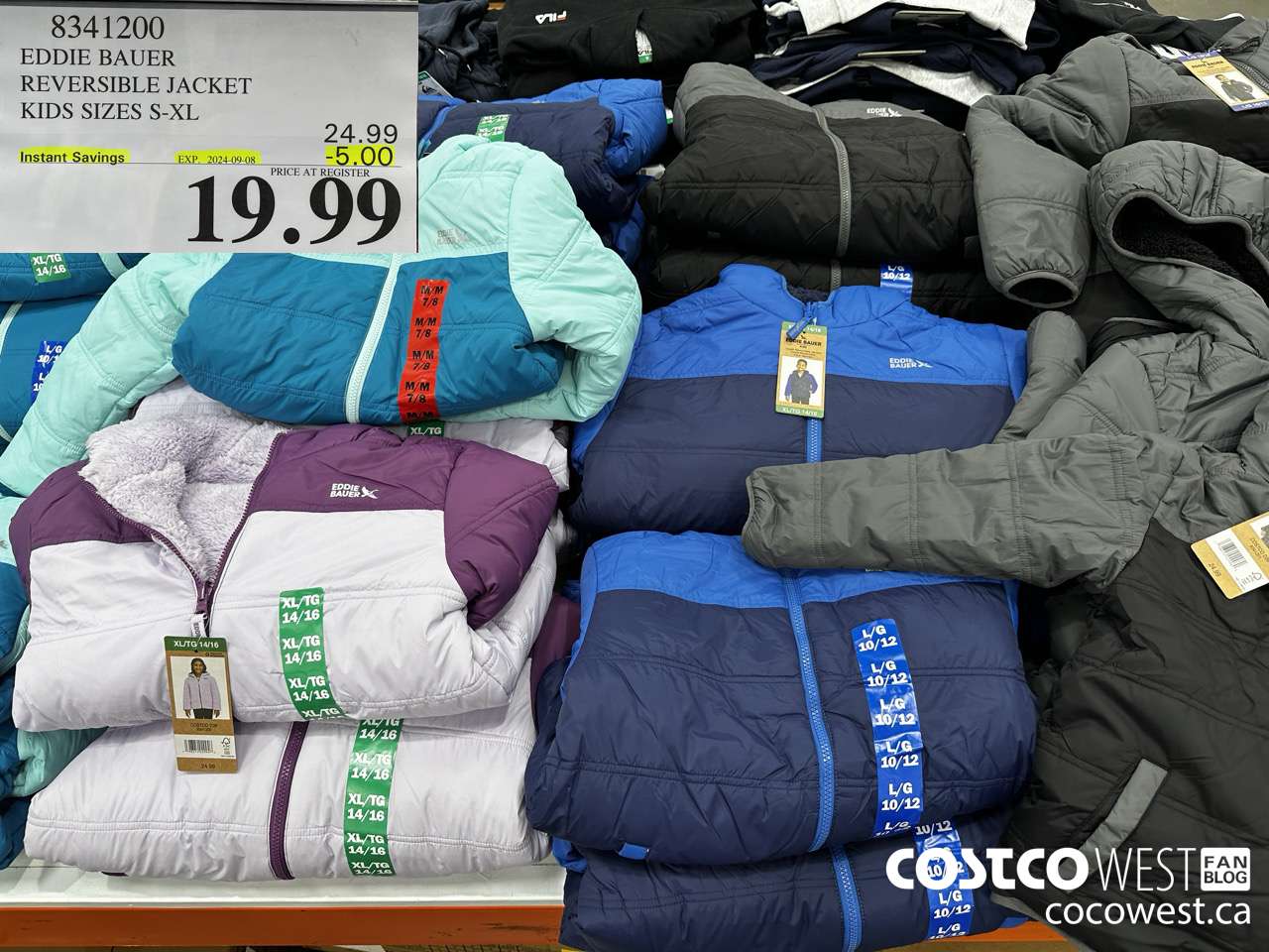 8341200 EDDIE BAUER REVERSIBLE JACKET KIDS SIZES S-XL ($5.00 INSTANT SAVINGS EXPIRES ON 2024-09-08) $19.99