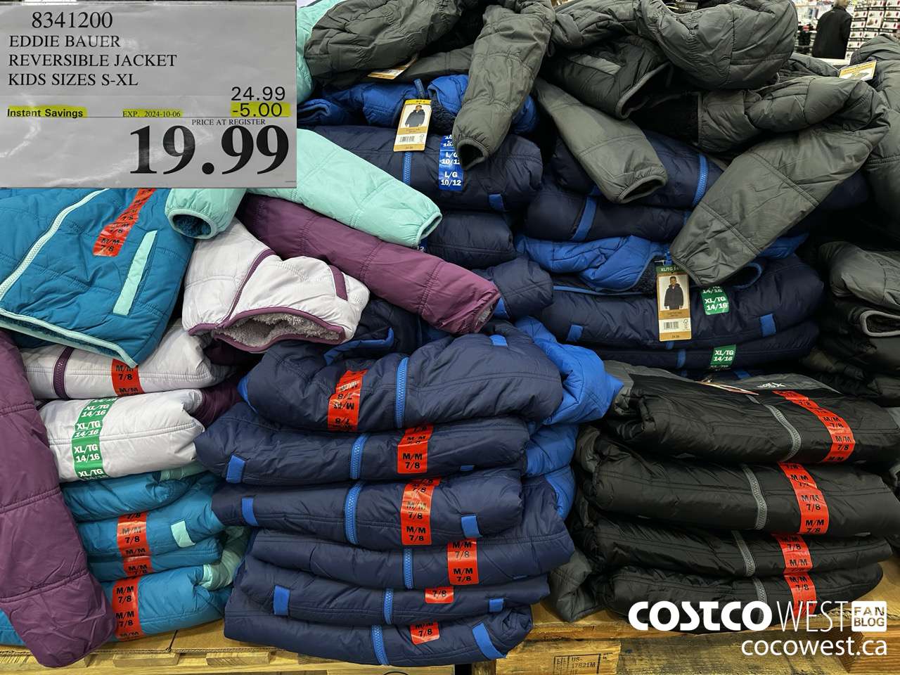 8341200 EDDIE BAUER REVERSIBLE JACKET KIDS SIZES S-XL ($5.00 INSTANT SAVINGS EXPIRES ON 2024-10-06) $19.99