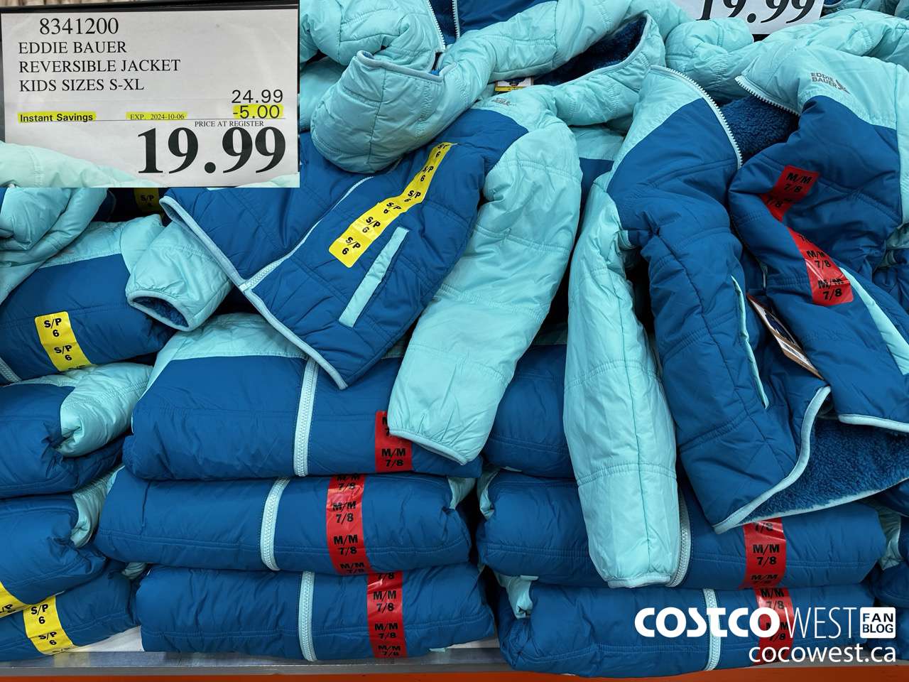 8341200 EDDIE BAUER REVERSIBLE JACKET KIDS SIZES S-XL ($5.00 INSTANT SAVINGS EXPIRES ON 2024-10-06) $19.99