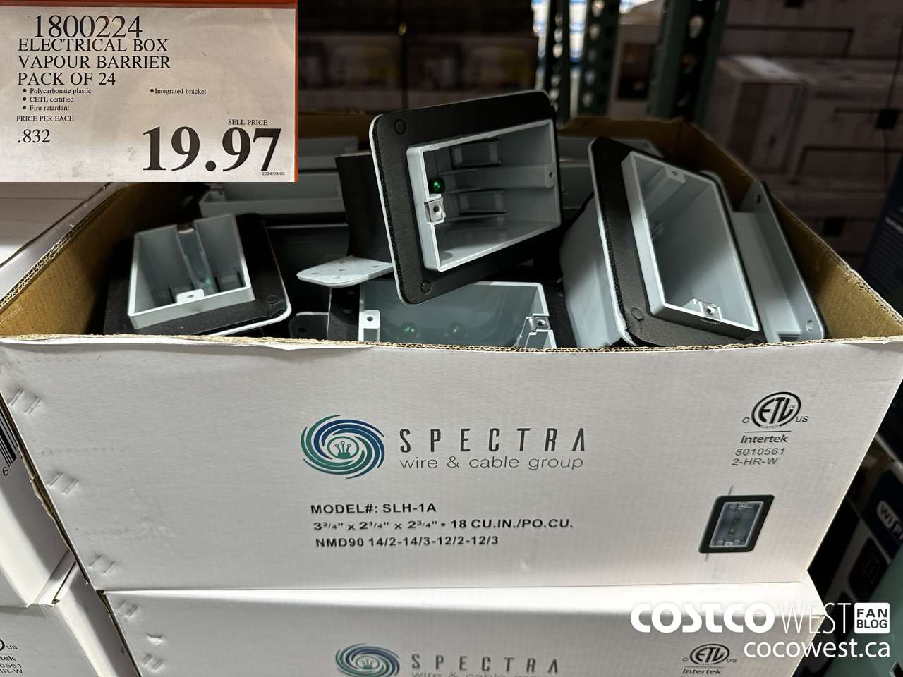 1800224 ELECTRICAL BOX VAPOUR BARRIER PACK OF 24 $19.97