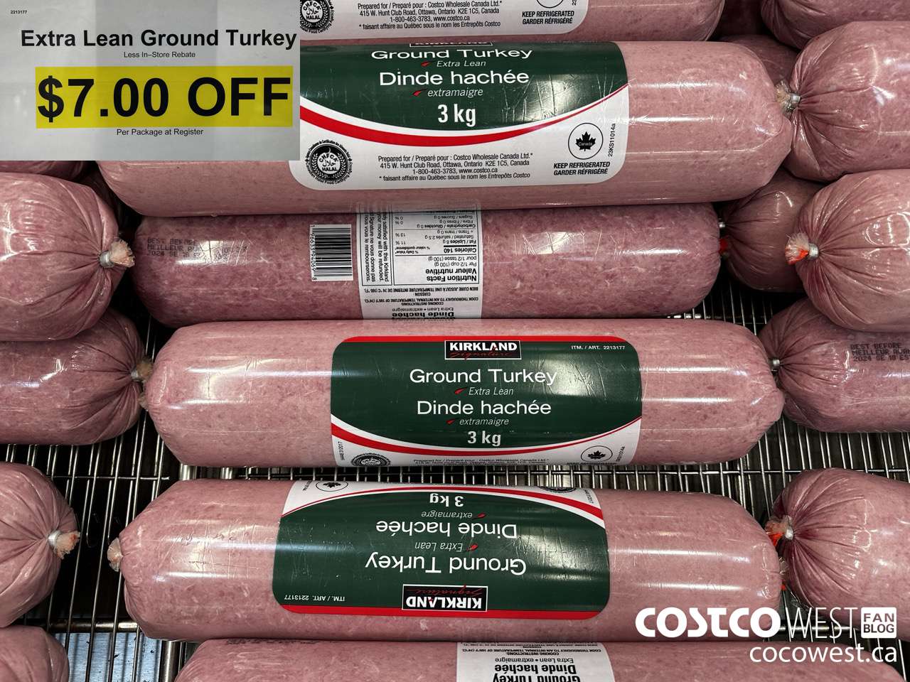 2213177 EXTRA LEAN GROUND TURKEY ($7.00 INSTANT SAVINGS)