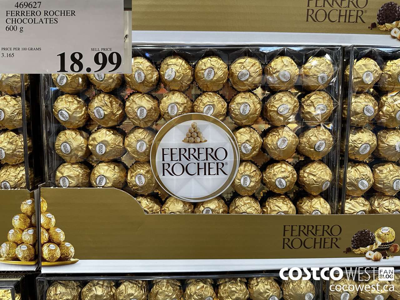469627 FERRERO ROCHER CHOCOLATES 600 G $18.99
