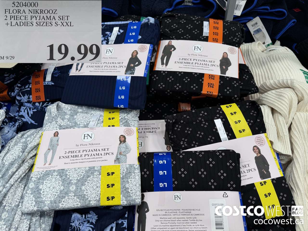 5204000 FLORA NIKROOZ 2 PIECE PYJAMA SET LADIES SIZES S-XXL $19.99
