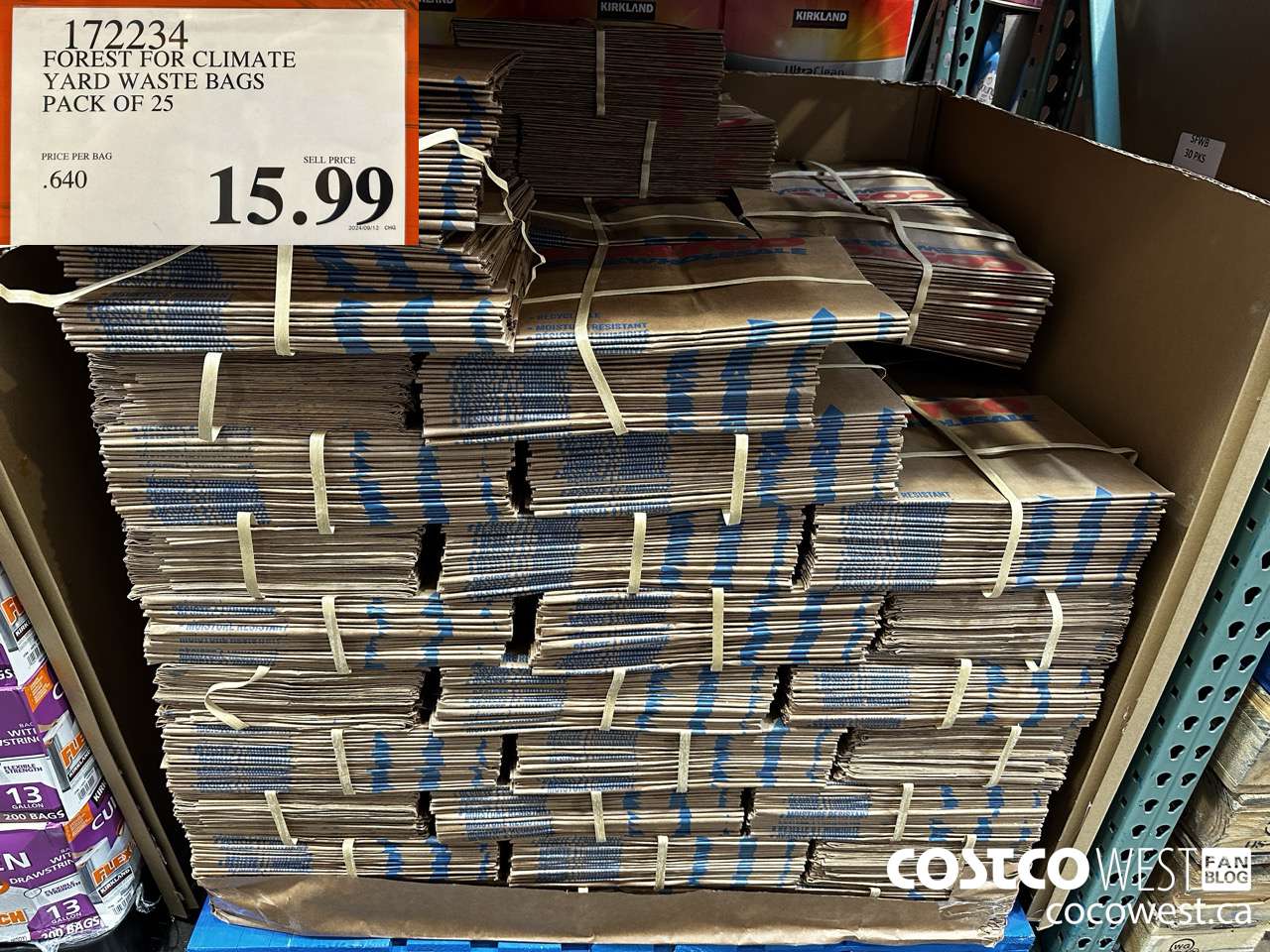 172234 FOREST FOR CLIMATE, YARD WASTE BAGS PACK OF 25 $15.99