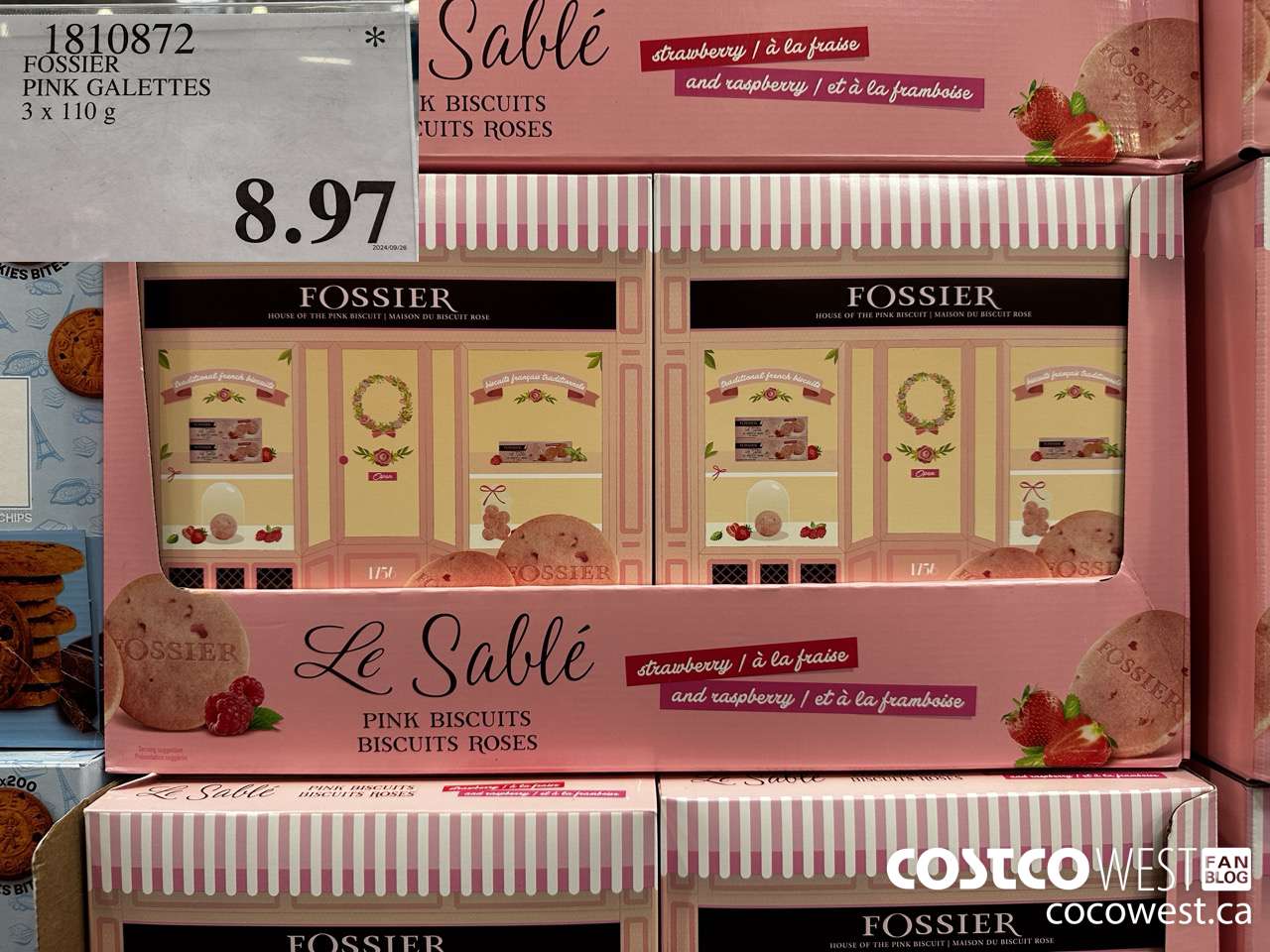 1810872 FOSSIER PINK GALETTES 3 X 110G $8.97