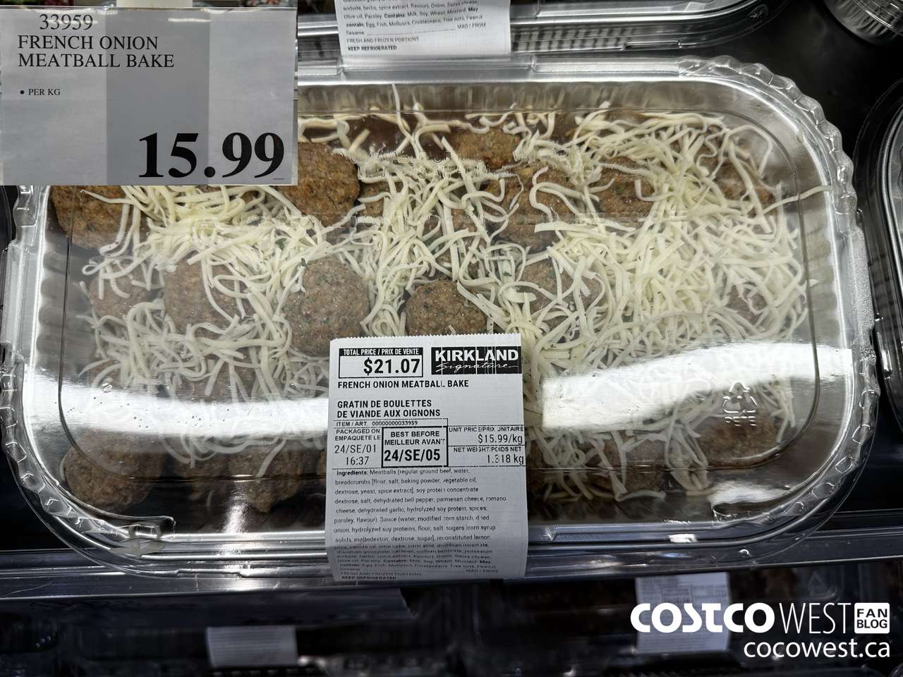 33959 FRENCH ONION MEATBALL BAKE $15.99