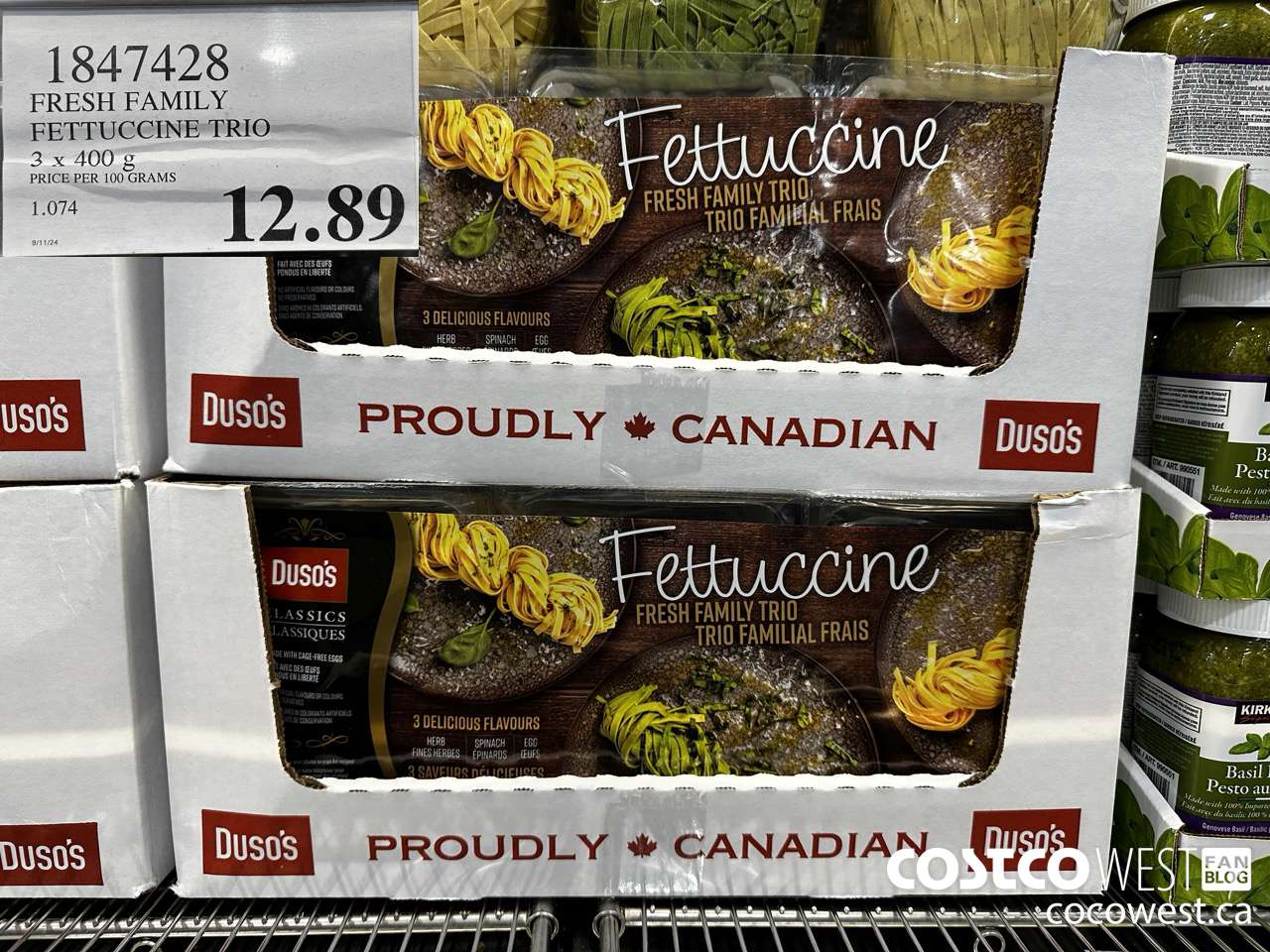 1847428 FRESH FAMILY FETTUCCINE TRIO 3 X 400G $12.89