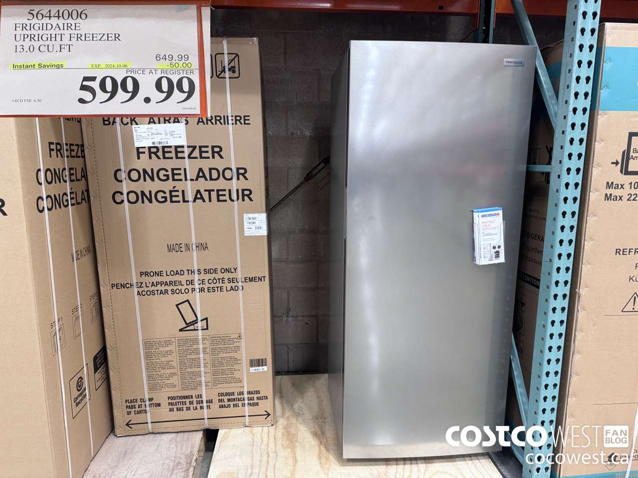 5644066 FRIGIDAIRE UPRIGHT FREEZER 13.0 CU FT ($50.00 INSTANT SAVINGS EXPIRES ON 2024-10-06) $599.99