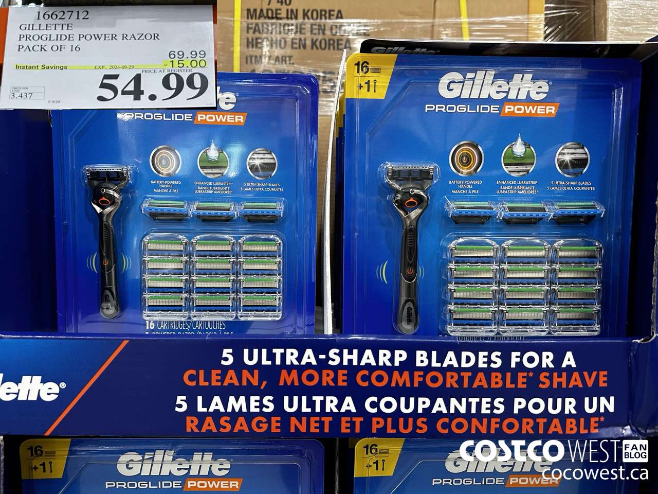 1662712 FUSION PROGLIDE POWER WITH HANDLE PACK OF 16 ($15.00 INSTANT SAVINGS EXPIRES ON 2024-09-29) $54.99