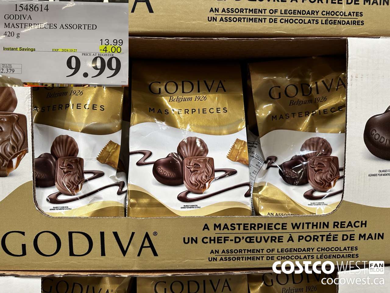 1548614 GODIVA MASTERPIECES ASSORTED 420 g ($4.00 INSTANT SAVINGS EXPIRES ON 2024-10-27) $9.99