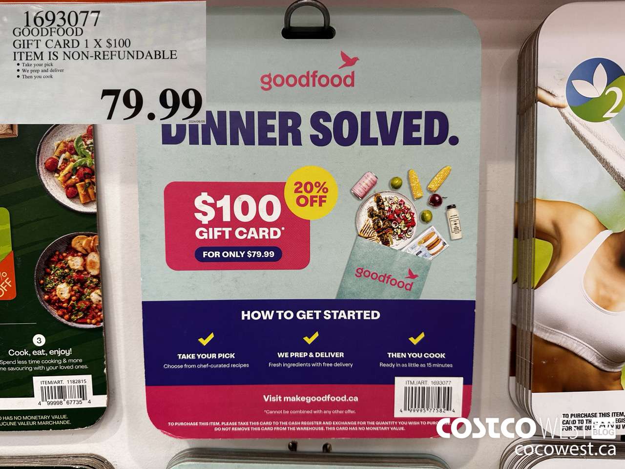 1693077 GOODFOOD GIFT CARD 1 X $100  $79.99