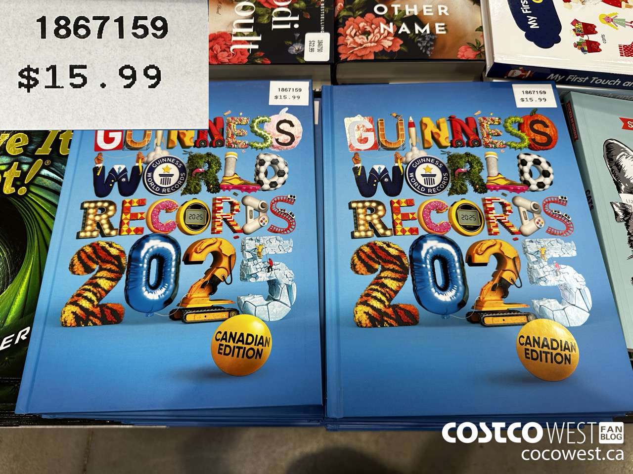 1867159 GUINNESS WORLD RECORDS 2025 CANADIAN EDITION  $15.99