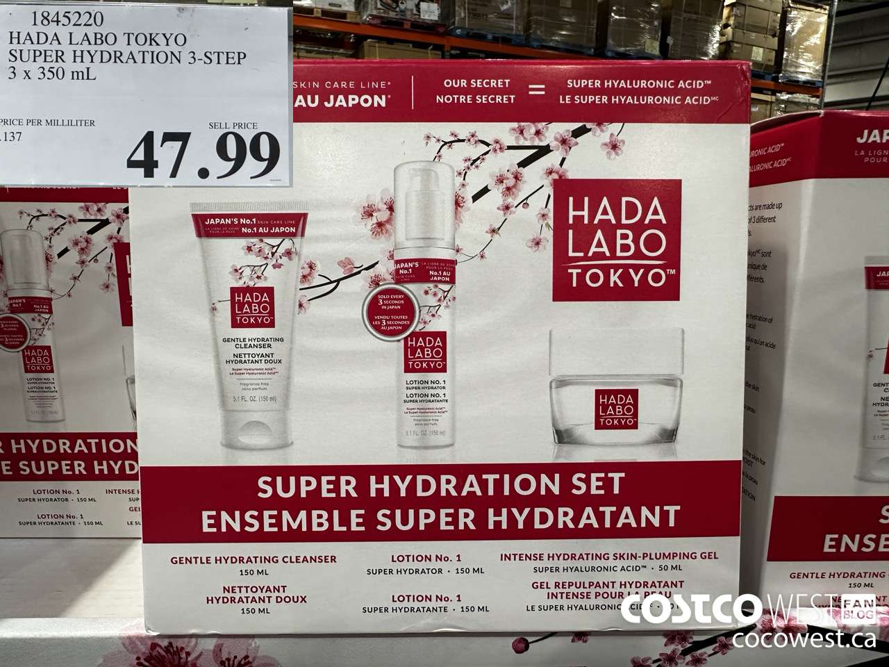 1845220 HADA LABO TOKYO SUPER HYDRATION 3-STEP 3 X 350ML $47.99