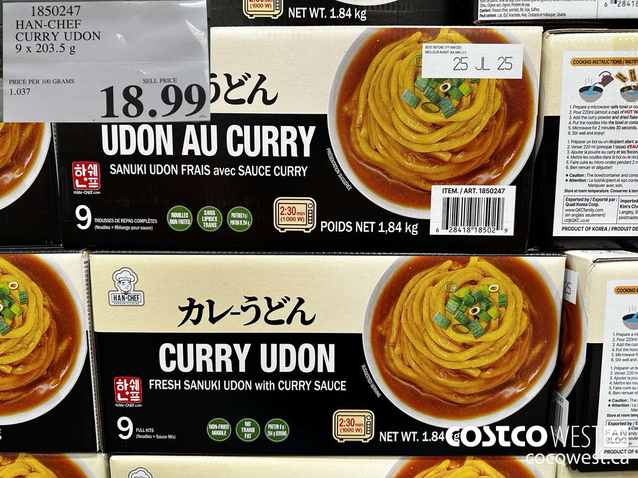 1850247 HAN-CHEF CURRY UDON 9 X 203.5G $18.99
