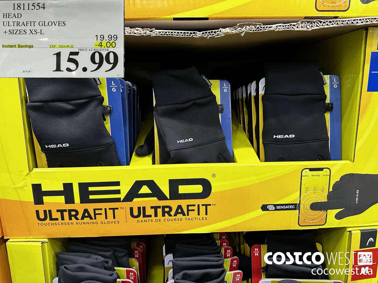 1811554 HEAD ULTRAFIT GLOVES SIZES XS-L ($4.00 INSTANT SAVINGS EXPIRES ON 2024-09-22) $15.99
