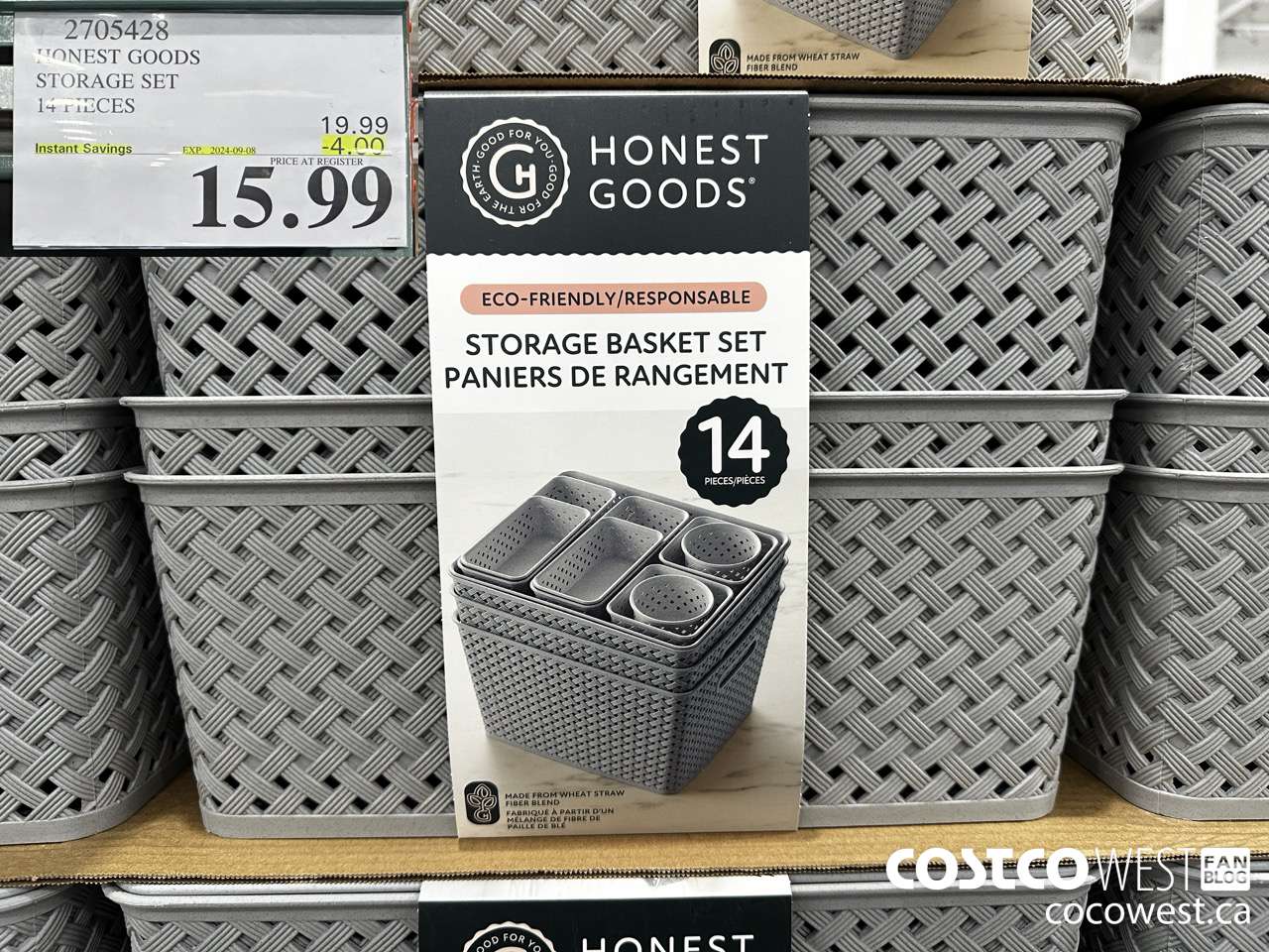 2705428 HONEST GOOD STORAGE SET 14 PIECES ($4.00 INSTANT SAVINGS EXPIRES ON 2024-09-08) $15.99