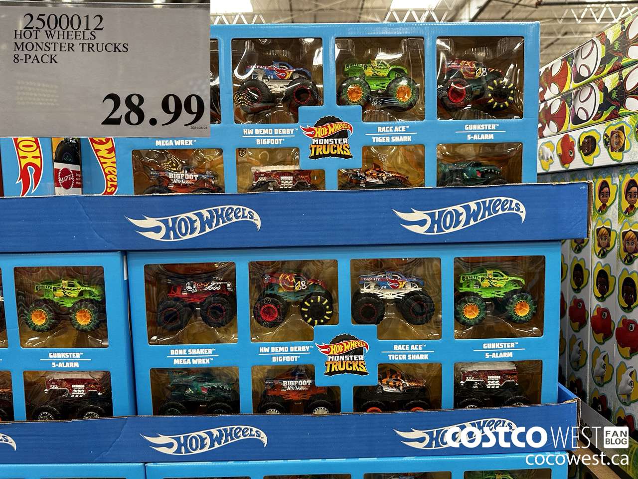2500012 HOT WHEELS MONSTER TRUCKS 8-PACK $28.99