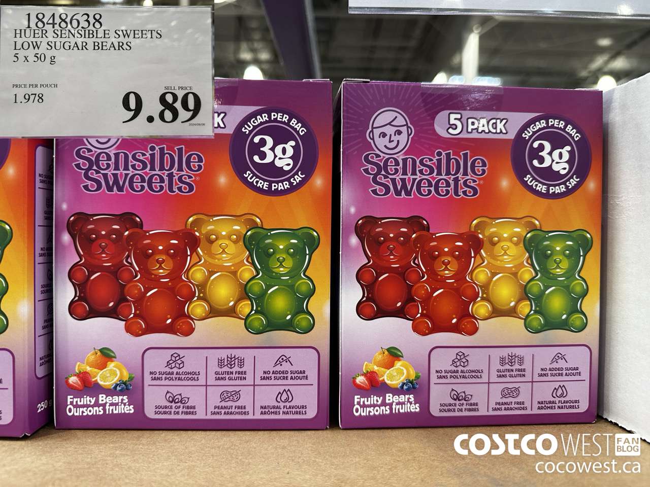 1848638 HUER FRUITY BEARS 5 X 50G $9.89