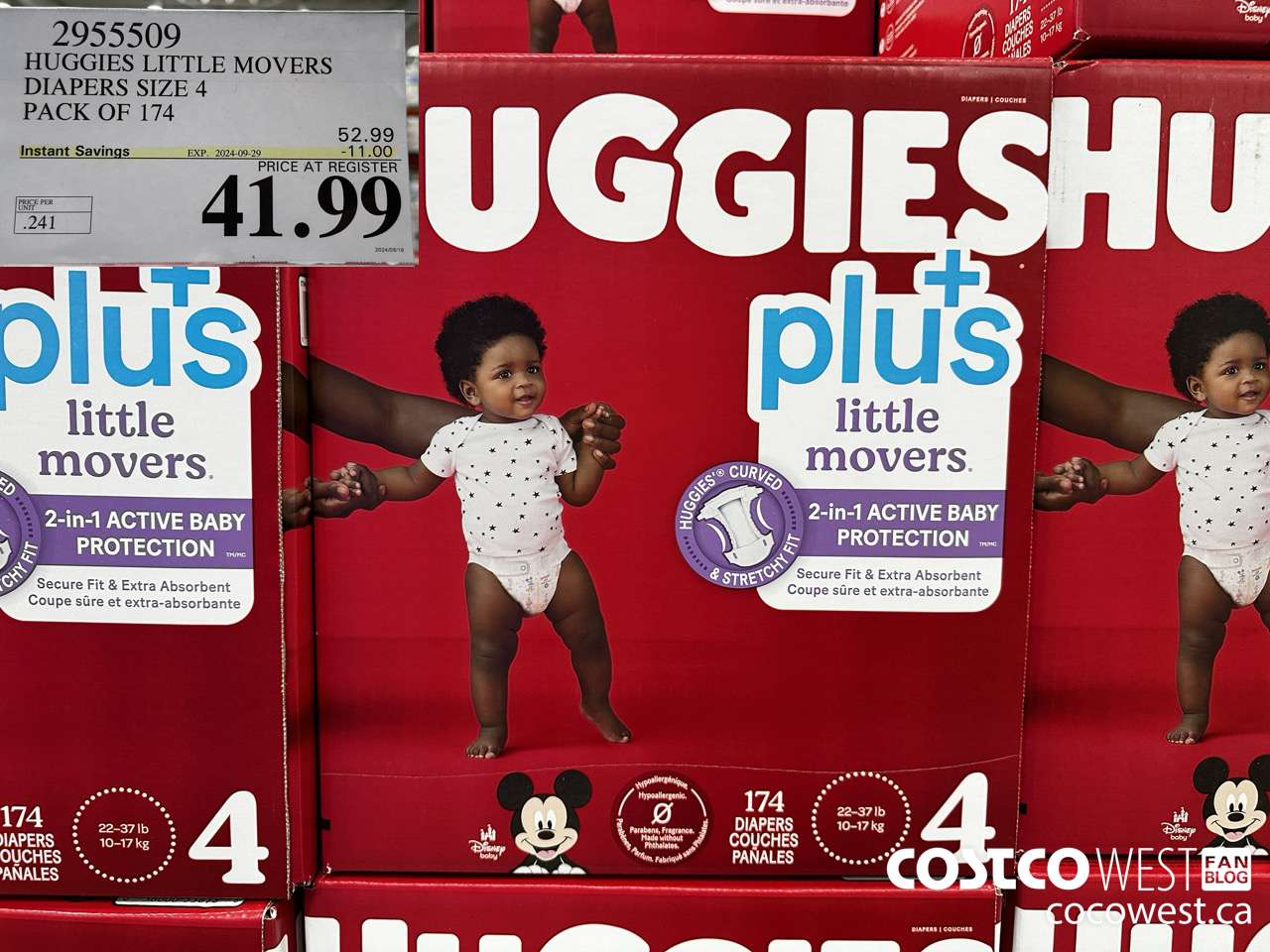 2955509 HUGGIES LITTLE MOVERS DIAPERS SIZE 4 PACK OF 174 ($11.00 INSTANT SAVINGS EXPIRES ON 2024-09-29) $41.99