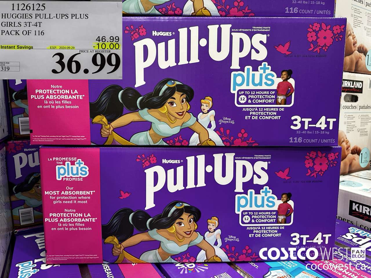 1126125 HUGGIES PULL-UPS PLUS GIRLS 3T-4T PACK OF 116 ($10.00 INSTANT SAVINGS EXPIRES ON 2024-09-29) $36.99