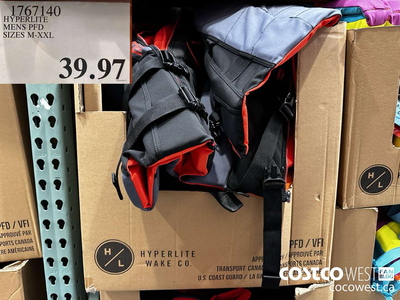 1767140 HYPERLITE MENS PFD SIZES M-XXL $39.97