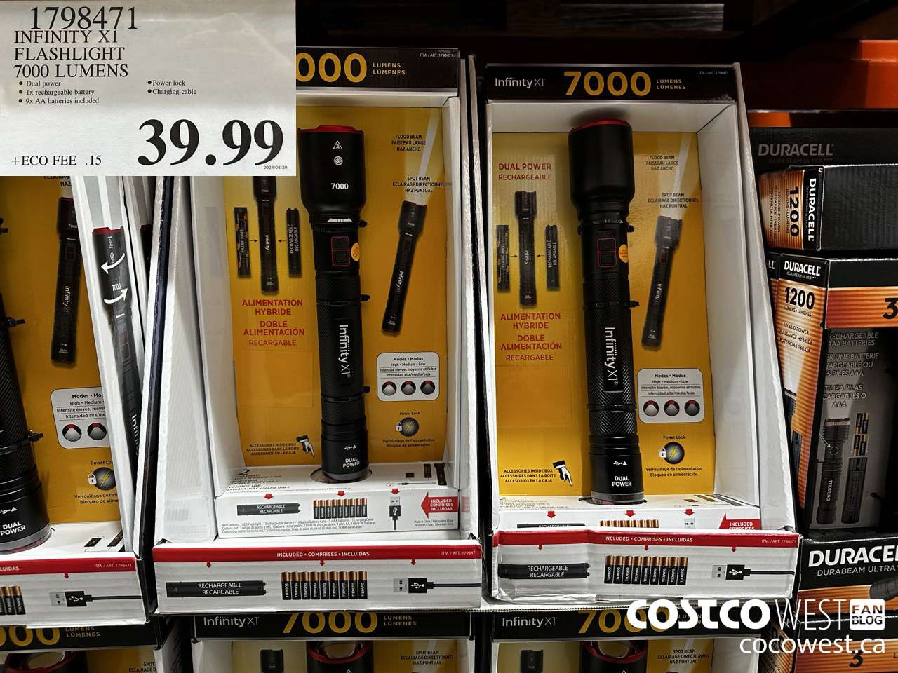 1798471 INFINITY X1 FLASHLIGHT 7000 LUMENS $39.99