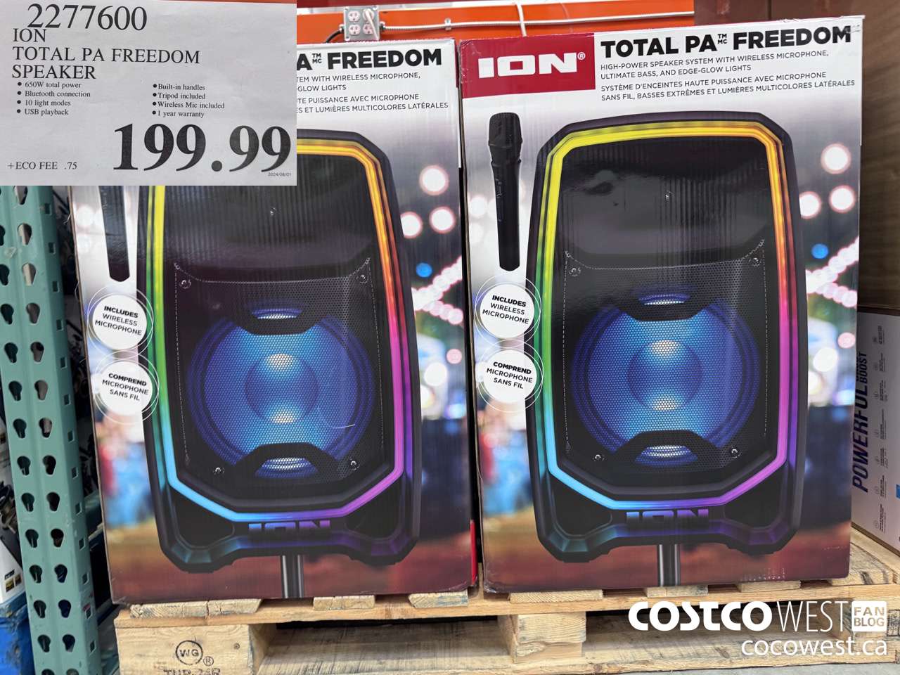 2277600 ION TOTAL PA FREEDOM SPEAKER $199.99