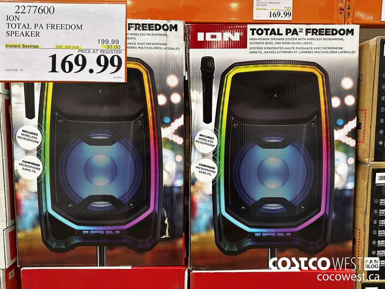 2277600 ION TOTAL PA FREEDOM SPEAKER ($30.00 INSTANT SAVINGS EXPIRES ON 2024-10-03) $169.99