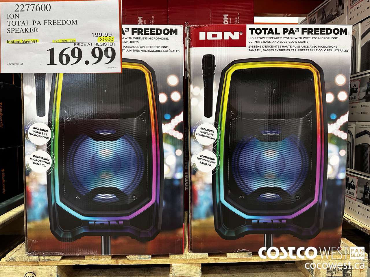 2277600 ION TOTAL PA FREEDOM SPEAKER ($30.00 INSTANT SAVINGS EXPIRES ON 2024-10-03) $169.99