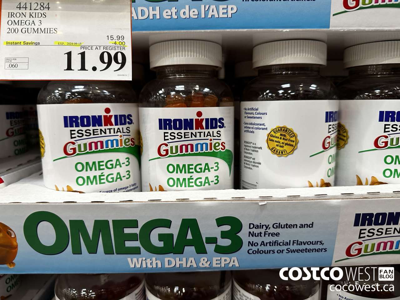 441284 IRON KIDS OMEGA 3 200 GUMMIES ($4.00 INSTANT SAVINGS EXPIRES ON 2024-09-15) $11.99