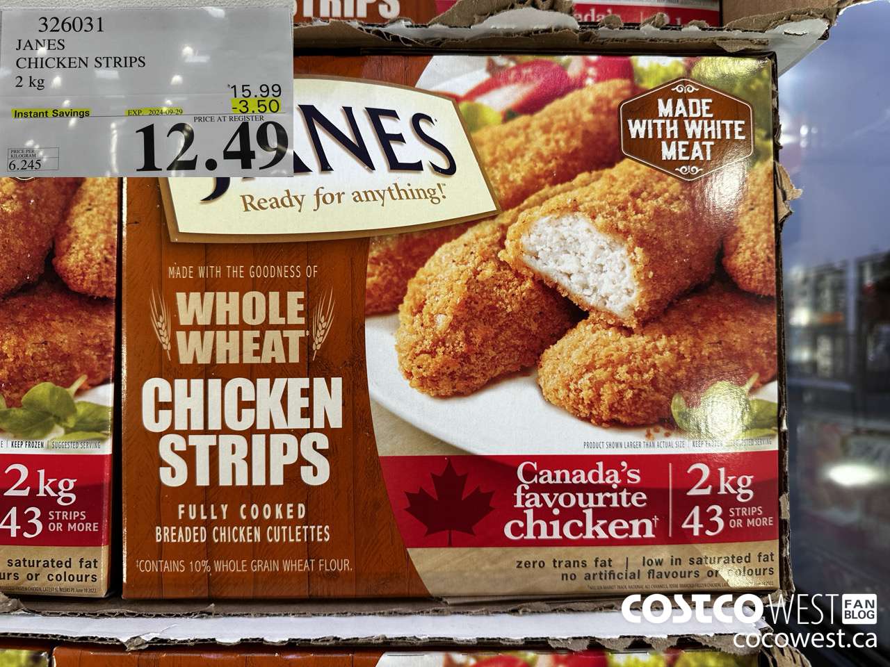 326031 JANES CHICKEN STRIPS 2 kg ($3.50 INSTANT SAVINGS EXPIRES ON 2024-09-29) $12.49