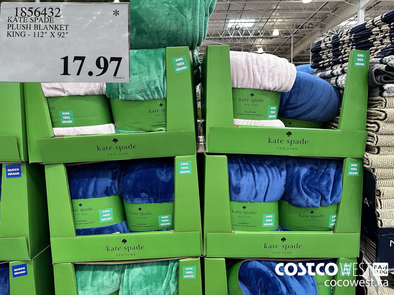 1856432 KATE SPADE PLUSH BLANKET KING 112