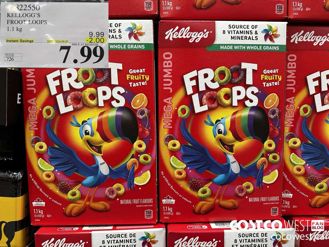 822550 KELLOGGS FROOT LOOPS 1.1 kg ($2.00 INSTANT SAVINGS EXPIRES ON 2024-09-29) $7.99