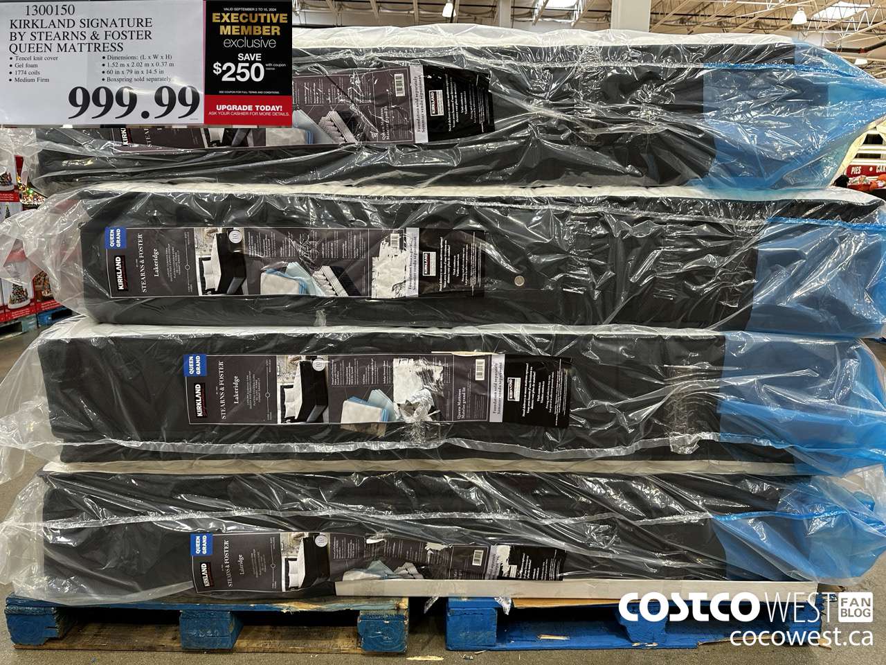 1300150 KIRKLAND SIGNATURE BY STEARNS & FOSTER QUEEN MATTRESS ($250.00 INSTANT SAVINGS EXPIRES ON 2024-09-15) $749.99