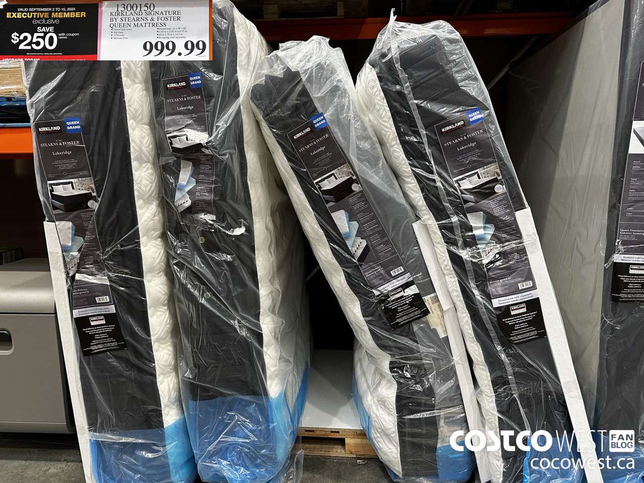 1300150 KIRKLAND SIGNATURE BY STEARNS & FOSTER QUEEN MATTRESS ($250.00 INSTANT SAVINGS EXPIRES ON 2024-09-15) $749.99