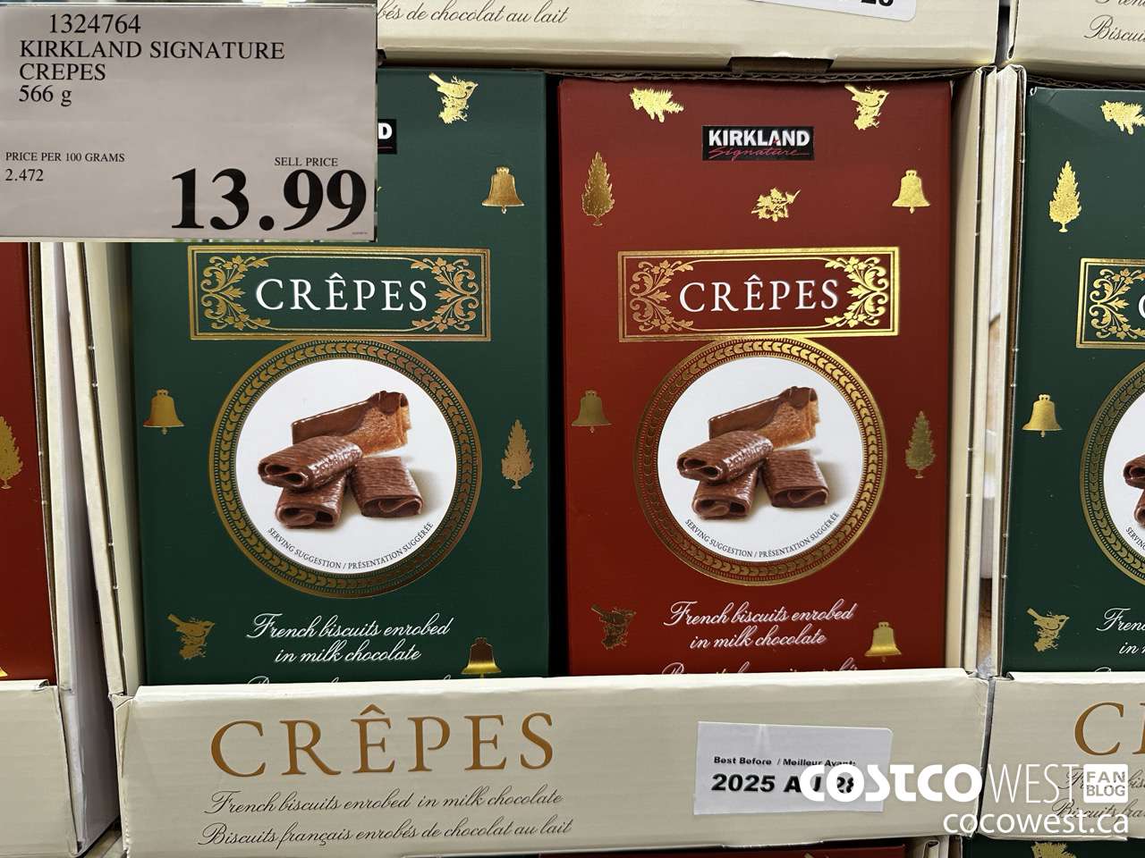 1324764 KIRKLAND SIGNATURE CHOCOLATE CREPES 566 G $13.99